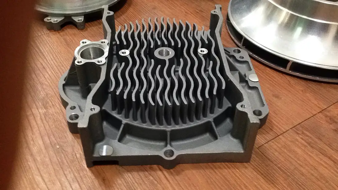 Wave fins, as cast
